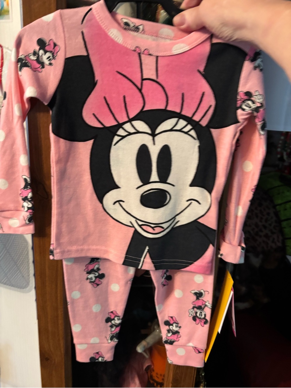 Disney Minnie Mouse Pink Kids Pajama Set size 2T new